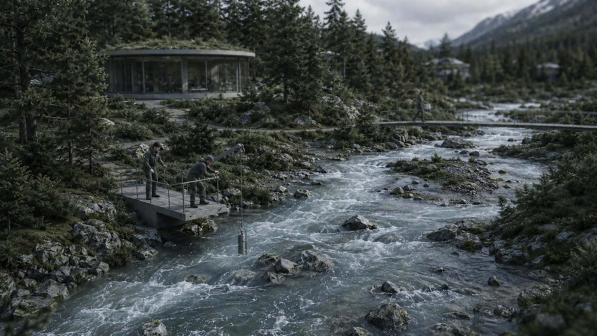 A field laboratory situated directly within the Reserve’s changing living environment.